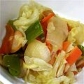 ユーロン's cooksnap of when they made ウィンナーと野菜のコンソメ炒め.