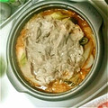 ウルトラママ80's cooksnap of when they made あんまり辛くない、わが家のキムチ鍋.
