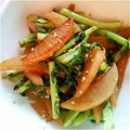 suzme's cooksnap of when they made 大根と油揚げの炒めもの.