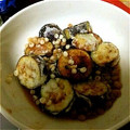 なかはまゆ's cooksnap of when they made 簡単一品＊揚げ出し茄子の揚げ玉乗せ.
