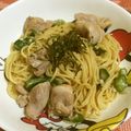 うさこりら's cooksnap of when they made オクラと鶏もも肉の和風パスタ.
