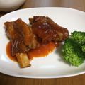 あおあおむむむ's cooksnap of when they made 簡単！美味！スペアリブのマーマレード煮.