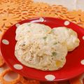 赤い電話's cooksnap of when they made コーンと枝豆のお焼き!?.