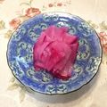 Hiちー's cooksnap of when they made ☆時短☆市販のすし酢で紫大根の甘酢漬け.