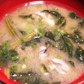 こよみさん's cooksnap of when they made 牡蠣とほうれん草の味噌汁.