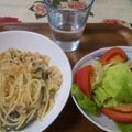 さえやま's cooksnap of when they made チーズ好きに♡鶏ミンチのチーズ風味パスタ.