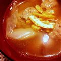 ohanap's cooksnap of when they made 親子でサンマのつみれ汁(離乳食にも).
