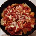ハッピィ0730's cooksnap of when they made フライパンで簡単ポテトとトマトの重ね焼き.