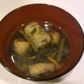 けろっぐ's cooksnap of when they made 汁物100選☆おうどんの残りでお吸い物.