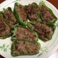 xkonitanx's cooksnap of when they made ピーマンと椎茸の肉詰め.