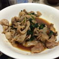 mayuosan's cooksnap of when they made 簡単☆ほうれん草と豚肉のやきにく丼.