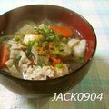 JACK0904's cooksnap of when they made おばあちゃん直伝♥具だくさん豚汁.