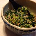 なかかな's cooksnap of when they made 豚ひき肉と大根の葉のピリ辛炒め.