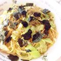 pyonpoco's cooksnap of when they made 家にあるもので☆キャベツとじゃこのパスタ.