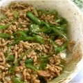 きのこ3's cooksnap of when they made ピーマンとひき肉のどんぶり.