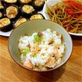 あおい大地's cooksnap of when they made 枝豆と塩鮭の混ぜごはん.