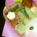 2児ママみきてぃ's cooksnap of when they made 簡単あさがお　キャラ弁　おかず.
