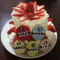 rosekanako's cooksnap of when they made イチゴたっぷりデコレーションケーキ.