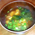 ゆーちゃん？'s cooksnap of when they made 柚子胡椒で☆さつまいもと玉ねぎのお味噌汁.