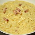 kanamoooo's cooksnap of when they made 和製生パスタ「むぎきり」のカルボナーラ.