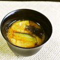 kebeibiko's cooksnap of when they made なすと松山あげの味噌汁.