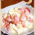 rei＊zaru's cooksnap of when they made 柿とりんごのヨーグルトサラダ 朝食にも.