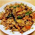 churu's cooksnap of when they made 冷めても美味！豚バラなすピーマン炒め☆.