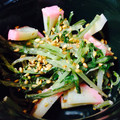 mantacarp's cooksnap of when they made 水菜とかまぼこのマヨゴマ合え.