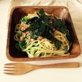 komugiko4's cooksnap of when they made 菜の花と納豆のあっさり和風パスタ.