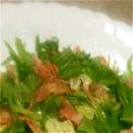 rinabanana's cooksnap of when they made 水菜とベーコンのシャキシャキサラダ.
