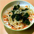 ☆anri's cooksnap of when they made モヤシと人参のナムル.