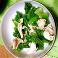 べじたりあーん's cooksnap of when they made わさび菜とささみの海苔サラダ.