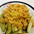 monchi”'s cooksnap of when they made 秋ナスは…嫁は良く食う　簡単卵ソース.