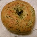 Akkers's cooksnap of when they made ほうれん草ベーグル♡クリームチーズ♡.