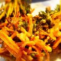 夏那's cooksnap of when they made 葉付きニンジンの米粉ミルクかき揚げ.