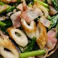 あぐしー's cooksnap of when they made お弁当にも✨ノンオイル小松菜ベーコン炒め.