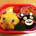 みそっか's cooksnap of when they made ふなっしー＆くまモン キャラ弁.