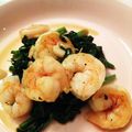 mmiinnaa's cooksnap of when they made えび＆ほうれん草のガーリック炒め.