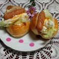 ☆むさし☆'s cooksnap of when they made スウィートチリソースでロールパンサンド.