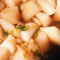 HITOMNI's cooksnap of when they made かぶとかぶの葉と小エビのあんかけ煮.