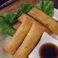 akiozawa's cooksnap of when they made 海老とはんぺんの春巻き　♪.