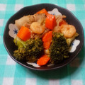 クク卵♪'s cooksnap of when they made 海老と野菜のにんにく炒め.