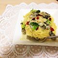 クックO5N3ME☆'s cooksnap of when they made 絶品！かきのペペロンチーノパスタ.