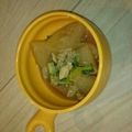 ぴよこまめ3's cooksnap of when they made 余り物でもう一品☆大根と缶詰のたいたん.