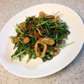 ししぽん's cooksnap of when they made 油揚げと水菜の炒めもの.