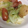 ぴゅーのすけ's cooksnap of when they made 簡単☆ぽてキャベウインナーのぽん酢炒め.