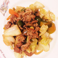 てゅたゃ's cooksnap of when they made 牛コマ肉と野菜のオイスターソース炒め.