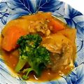 もーたす's cooksnap of when they made 鯖缶と大根のカレー煮 レンジで簡単に！.