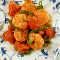 クックMZ8FRV☆'s cooksnap of when they made えびとピーマンのトマト炒め.