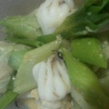 Plazas's cooksnap of when they made イカとネギのぬた和え.